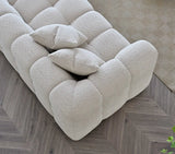 My Fitin Tribeca Corner Group in Oatmeal Boucle Fabric - Myfitin Furniture