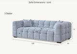 My Fitin Tribeca Sofa Range in Pearl Boucle Fabric - Myfitin Furniture