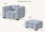 My Fitin Tribeca Sofa Range in Pearl Boucle Fabric - Myfitin Furniture