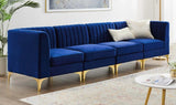 Myfitin 4 Seater Channel Tufted Sofa - Myfitin Furniture