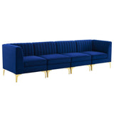 Myfitin 4 Seater Channel Tufted Sofa - Myfitin Furniture
