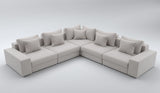 Myfitin 5 Seater Corner plain sofa set with High back Cushions - Myfitin Furniture