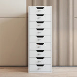Myfitin 9-Drawer Makeup Vanity Storage Unit with Lights - Myfitin Furniture