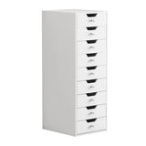 Myfitin 9-Drawer Makeup Vanity Storage Unit with Lights - Myfitin Furniture