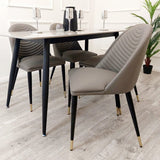 Myfitin Alba Leather Dining Chair (Bespoke) - Myfitin Furniture