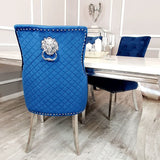 Myfitin Bentley Gold Dining Chair with Lion Knocker & Quilted Back (Bespoke) - Myfitin Furniture