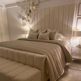 Myfitin Boucle Panel Bed (Bespoke) - Myfitin Furniture