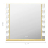 Myfitin Chanel Gold Hollywood Vanity Mirror - 12 Dimmable LED Bulbs - Myfitin Furniture