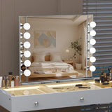 Myfitin Chanel Silver Hollywood Mirror - 12 Dimmable LED Bulbs
