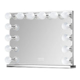 Myfitin Chanel Silver Hollywood Mirror - 14 Dimmable LED Bulbs - Myfitin Furniture