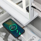Myfitin Crystal Hollywood Mirror with Bluetooth-Hollywood led strip Music Mirror - Myfitin Furniture