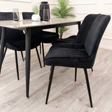 Myfitin Dido Velvet Dining Chair (Bespoke) - Myfitin Furniture