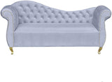 Myfitin Double Arm Chaise Lounge Sofa Vintage Chesterfield Soft Velvet Button - Myfitin Furniture