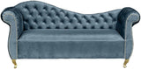Myfitin Double Arm Chaise Lounge Sofa Vintage Chesterfield Soft Velvet Button - Myfitin Furniture