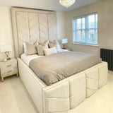 Myfitin Elegant Stripe Bed (Bespoke) - Myfitin Furniture
