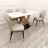 Myfitin Etta Leather Dining Chair (Bespoke) - Myfitin Furniture
