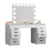 Myfitin Eva-RGB Vanity Desk Pro - 13 Storage Drawers - Myfitin Furniture