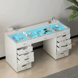 Myfitin Eva Vanity Desk - 13 Storage Drawers - Myfitin Furniture