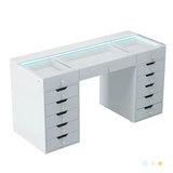Myfitin Eva Vanity Desk - 13 Storage Drawers - Myfitin Furniture