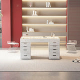 Myfitin Eva Vanity Desk - 13 Storage Drawers - Myfitin Furniture