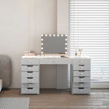 Myfitin Eva Vanity Desk - 13 Storage Drawers - Myfitin Furniture