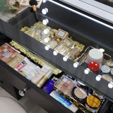 Myfitin Eva Vanity Desk - 13 Storage Drawers -Black - Myfitin Furniture