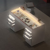 Myfitin Eva Vanity Desk - 13 Storage Drawers with Full Light - Myfitin Furniture