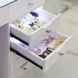 Myfitin Eva Vanity Desk - 13 Storage Drawers with Full Light &RGB - Myfitin Furniture