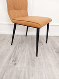 Myfitin Flora Leather Dining Chair (Bespoke) - Myfitin Furniture