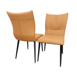 Myfitin Flora Leather Dining Chair (Bespoke) - Myfitin Furniture