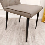 Myfitin Flora Leather Dining Chair (Bespoke) - Myfitin Furniture