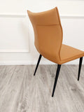 Myfitin Flora Leather Dining Chair (Bespoke) - Myfitin Furniture