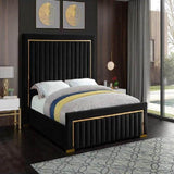 Myfitin Gold Strips Pannel Bed (Bespoke) - Myfitin Furniture