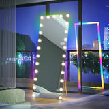 Myfitin Hollywood Mirror - Full Length Mirror with 25 Dimmable LED Bulbs and RGB - Myfitin Furniture