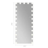 Myfitin Hollywood Mirror - Full Length Mirror with 25 Dimmable LED Bulbs and RGB - Myfitin Furniture