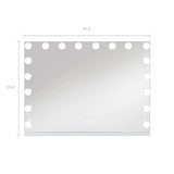 Myfitin Hollywood Mirror Pro with Bluetooth XXXL - 18 Dimmable LED Bulbs - Myfitin Furniture