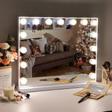 Myfitin Hollywood Mirror with Bluetooth XXL - 15 Dimmable LED Bulbs (Bespoke) - Myfitin Furniture