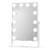 Myfitin Hollywood Slim Mirror with Wireless Charging L - 12 Dimmable LED Bulbs - Myfitin Furniture