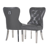 Myfitin Mayfair Leather Dining Chairs (Bespoke) - Myfitin Furniture