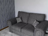 Myfitin Newton Full Back Fabric Double 3+2 Seater Set Sofa in Grey - Myfitin Furniture