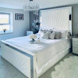 Myfitin Pannel Mirror Bed (Bespoke) - Myfitin Furniture