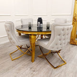 Myfitin Sandhurst X Leg Dining Chair (Bespoke) - Myfitin Furniture