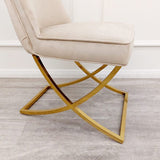 Myfitin Sandhurst X Leg Dining Chair (Bespoke) - Myfitin Furniture