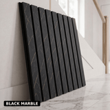 PREMIUM ACOUSTIC SLATTED WALL PANEL (MULTIPLE COLOURS) - Myfitin Furniture