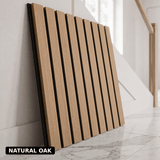PREMIUM ACOUSTIC SLATTED WALL PANEL (MULTIPLE COLOURS) - Myfitin Furniture