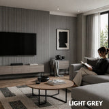 PREMIUM ACOUSTIC SLATTED WALL PANEL (MULTIPLE COLOURS) - Myfitin Furniture
