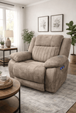 Rose Brown 2 Seater E-Recliner Sofa - Myfitin Furniture