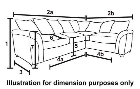 Myfitin corner sofa Left hand facing 2 seater