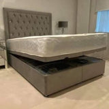 Bumper Bar Divan Gaslift Ottoman Bed and Mattress Set - Myfitin Furniture