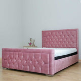Florida with border Upholstered Bed and Mattress - Myfitin Furniture
